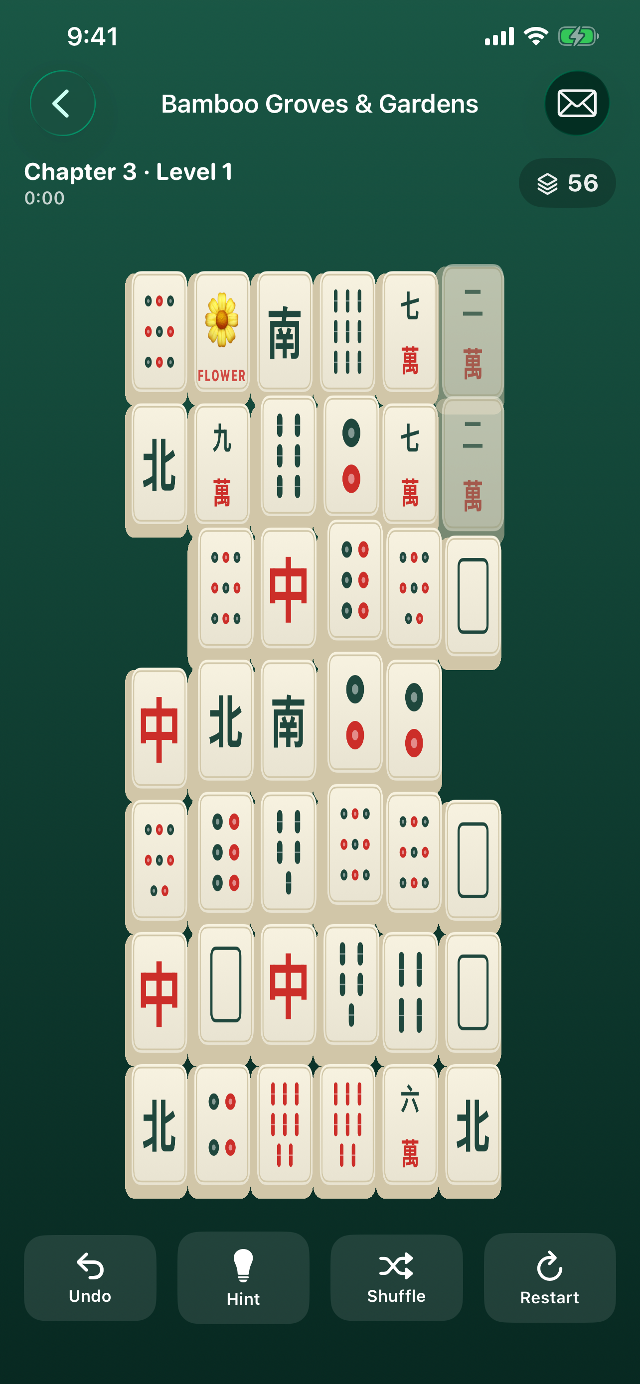Mahjong Universe Adventure level on iPhone