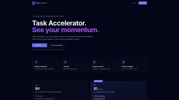 Task Accelerator screenshot